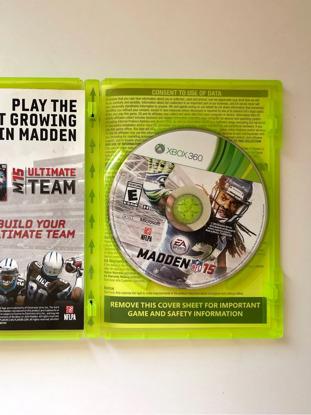 Xbox Football & Basketball Game Lot - Madde 15 17 21 & NBA Live 18 - 4 Games
